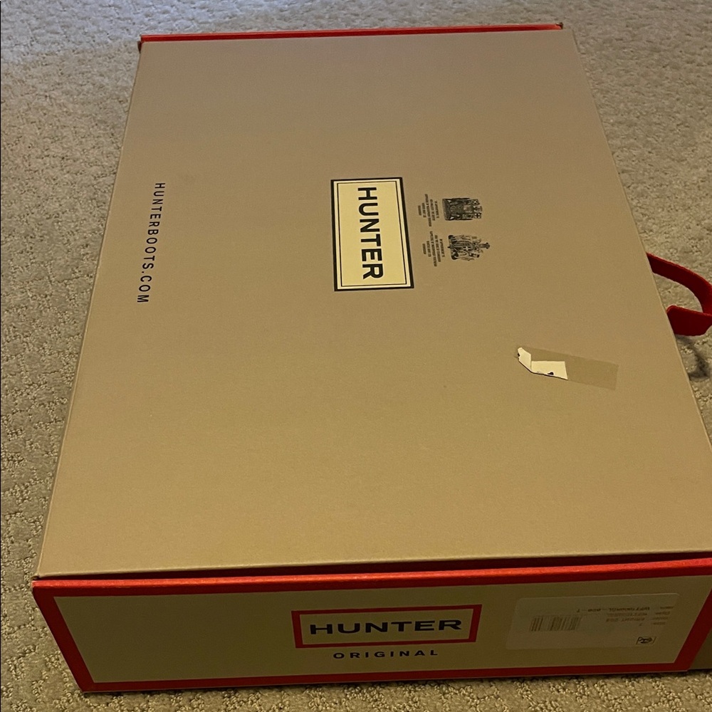 Hunter Original Boots - Red and Beige